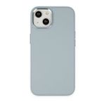 Alan Şanslı iPhone 14 Plus Asya Sierra Blue Deri Silikon Kılıf