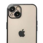 Alan Şanslı iPhone 14 Plus Razer Lensli Siyah Silikon Kılıf