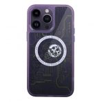 Alan Şanslı iPhone 14 Pro Magic Magneticsafe Silikon Derin Mor Kılıf