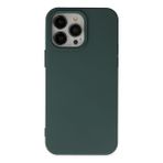 Alan Şanslı iPhone 14 Pro Nano İçi Kadife Silikon Koyu Yeşil Kılıf