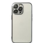 Alan Şanslı iPhone 14 Pro Razer Lensli Siyah Silikon Kılıf
