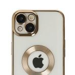 Alan Şanslı iPhone 14 Slot Gold Silikon Kılıf