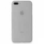 Alan Şanslı iPhone 7 Plus PP Ultra İnce Kapak Beyaz Cep Telefonu Kılıfı