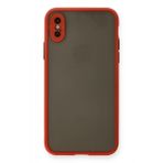 Alan Şanslı iPhone X Montreal Kırmızı Silikon Kapak Kılıf