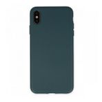 Alan Şanslı iPhone XS Kılıf Nano içi Kadife Silikon Koyu Yeşil Kılıf