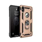 Alan Şanslı iPhone XS Kılıf Sofya Yüzüklü Silikon Kapak Gold Kılıf
