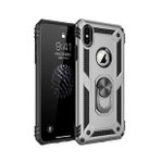 Alan Şanslı iPhone XS Kılıf Sofya Yüzüklü Silikon Kapak Gümüş Kılıf
