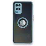 Alan Şanslı Oppo A54 4G Montreal Yüzüklü Silikon Kapak Buz Mavi Kılıf