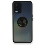 Alan Şanslı Oppo A54 4G Montreal Yüzüklü Silikon Kapak Siyah Kılıf
