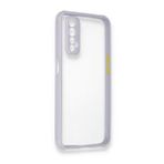 Alan Şanslı Realme 7 Miami Şeffaf Silikon Lila Kılıf