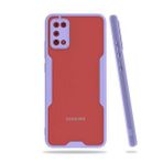 Alan Şanslı Samsung Galaxy A02S Platin Silikon Lila Cep Telefonu Kılıfı