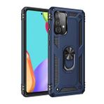 Alan Şanslı Samsung Galaxy A52 Sofya Yüzüklü Silikon Kapak Lacivert Kılıf