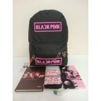 Alanç Gift Karne Hediyesi, Black Pnk Piercingli Zincirli Sırt Çantası, Defter, Cüzdan, Bez Kalemlik, Okul Hediye Seti