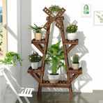 Alandekor Ahşap Dekoratif Çiçeklik Saksılık Balkon Bahçe Standı - 439425843 Ceviz