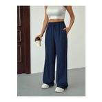 alanora Kadın Yüksek Bel Wide Leg Beli Lastikli Keten Pantolon