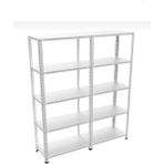 Alanraf 5 Katlı Depo, Arşiv, Market, Mutfak, Ofis, Alan Rafı 43X150X200 5 Katlı Duble Galvaniz Çelik Raf