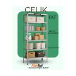Alanraf 6 Katlı Galvaniz Çelik Raf 31X93X200 cm Hırdavat, Market, Ofis, Banyo, Depo, Mutfak, Raf Sistemleri