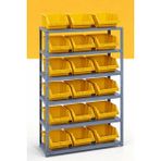 Alanraf 6 Katlı Galvaniz Çelik Raf - Depo, Arşiv, Kiler, Dosya, Market Rafı 31X60 CM-150 Cm-0.70 mm - Gri