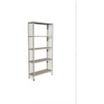 Alanraf Çelik Raf Tel Kafes 5 Katlı 43X93X150 Dekoratif Raf Sistemleri, Depo Rafı, Arşiv Rafı, Kiler Rafı - Galvaniz