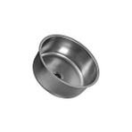 AlanSansli Paslanmaz Krom Evye Lavabo Oval 38X38 cm Mermer Altı