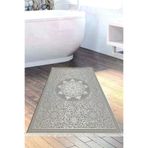 Alanur Home 1448-Trend-Banyo Eko Trend Djt Banyo Paspası Yıkanabilir Kaymaz Taban 1448 Osmanlı Gümüş