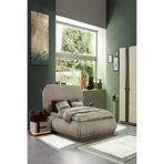 Alanur Home 1665-yatak-3-pcs-K-S Eko Trend Djt Yıkanabilir Kaymaz Taban 3 Lü Yatak Odası Takımı 1665 Bordürlü Mor