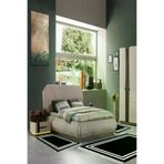 Alanur Home 1696-yatak-3-pcs-K-S Eko Trend Djt Yıkanabilir Kaymaz Taban 3 Lü Yatak Odası Takımı 1696 Bordürlü Beyaz Siyah