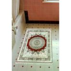 Alanur Home 1909-Trend-Banyo Eko Trend Djt Banyo Paspası Yıkanabilir Kaymaz Taban 1909 Osmanlı Kırmızı