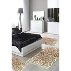 Alanur Home 1910-yatak-3-pcs-K-S Eko Trend Djt Yıkanabilir Kaymaz Taban 3 Lü Yatak Odası Takımı 1910 Modern Kahve