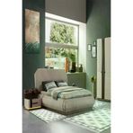Alanur Home 1913-yatak-3-pcs-K-S Eko Trend Djt Yıkanabilir Kaymaz Taban 3 Lü Yatak Odası Takımı 1913 Modern Gri