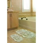Alanur Home 203-ipek-klozet-2-D-Figürlü-Standart Lazer Kesim Djt 2 Li Yıkanabilir Kaymaz Taban Banyo Paspas Klozet Takımı 203 Figürlü Capi