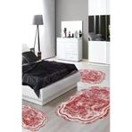 Alanur Home 203-yatak-3-pcs-K-S-Figürlü-Standart Eko Yıldız Djt Yıkanabilir Kaymaz Taban 3 Lü Yatak Odası Takımı 203 Figürlü Kırmızı
