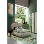 Alanur Home 651M-yatak-3-pcs-K-S Eko Trend Djt Yıkanabilir Kaymaz Taban 3 Lü Yatak Odası Takımı 651M Modern Kahve