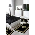 Alanur Home 656M-yatak-3-pcs-K-S Eko Trend Djt Yıkanabilir Kaymaz Taban 3 Lü Yatak Odası Takımı 656M Modern Gold