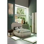 Alanur Home 673M-yatak-3-pcs-K-S Eko Trend Djt Yıkanabilir Kaymaz Taban 3 Lü Yatak Odası Takımı 673M Bordürlü Krem