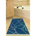 Alanur Home 717-Trend-Banyo Eko Trend Djt Banyo Paspası Yıkanabilir Kaymaz Taban 717 Modern Lacivert