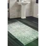 Alanur Home 743-Trend-Banyo Eko Trend Djt Banyo Paspası Yıkanabilir Kaymaz Taban 743 Modern Mavi