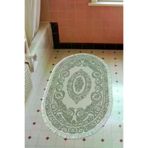 Alanur Home 747-Trend-Banyo-Oval Eko Trend Djt Banyo Paspası Yıkanabilir Kaymaz Taban 747 Oval Klasik Gri