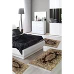 Alanur Home 761-yatak-3-pcs-K-S Eko Trend Djt Yıkanabilir Kaymaz Taban 3 Lü Yatak Odası Takımı 761 Osmanli Kahve