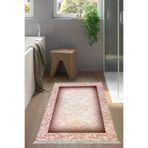 Alanur Home 767-Trend-Banyo Eko Trend Djt Banyo Paspası Yıkanabilir Kaymaz Taban 767 Bordürlü Bordo