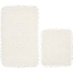 Alanur Home Alanur Osmanlı Cotton Saçaklı 2 Li Paspas Krem