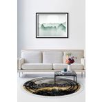 Alanur Home Alanur Star Pamuk Tabanlı Saçaklı Dijital Sari Renkli 80x120 cm Salon Halı