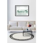 Alanur Home Alanur Trend Kaymaz Dod Tabanlı Saçaklı Dijital Krem 80x150 cm Salon Halı