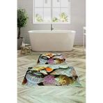 Alanur Home Alanur Trend Kaymaz Taban Dijital 2'li Banyo Klozet Takımı Kt415 Renkli