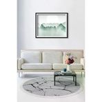 Alanur Home Alanur Trend Keçe Tabanlı Saçaklı Dijital Gold Renkli 80x120 cm Salon Halı