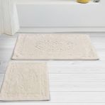 Alanur Home Damaks Cotton 2'li Paspas Krem
