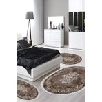 Alanur Home Djt Yıkanabilir Kaymaz Taban Oval 3 Lü Yatak Odası Takımı 616 Klasik Kahve TYC00318625374