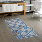 Alanur Home Eko Cotton Bukle Klozet Takımı 2 Pcs Baklava Mavi
