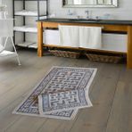 Alanur Home Eko Cotton Bukle Klozet Takımı 2 Pcs Domino Gri