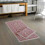 Alanur Home Eko Cotton Bukle Klozet Takımı 2 Pcs Domino Pudra